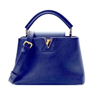 Louis Vuitton♠️Capucines♠️BB Handbag Calf Black/Pink Inside